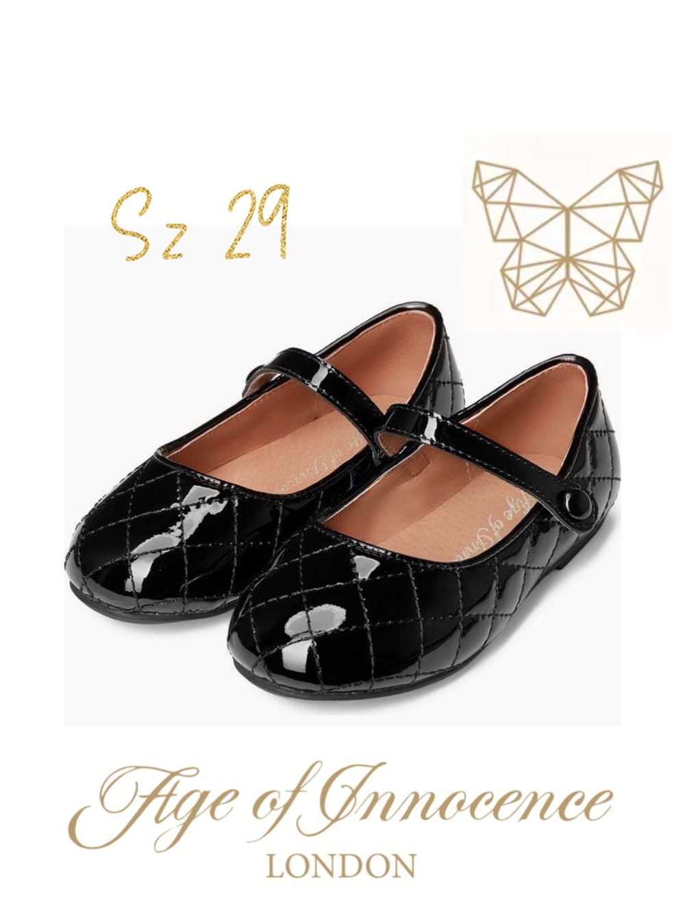 AOI Age of Innocence sz 29 COCO PL BLACK SHOES